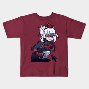 Maid Lucy Smug Examtaker (helltaker) Kids T-Shirt